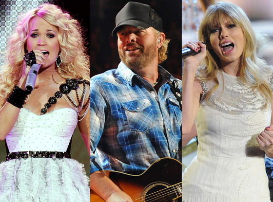 Carrie Underwood, Toby Keith, Taylor Swift Carrie Underwood, Toby Keith, Taylor Swift